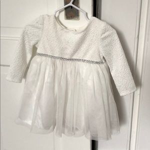 Baby girl white formal dress 12 month NWT